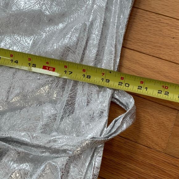 jude connally eliza dress silver nwt size large - Picture 7 of 9